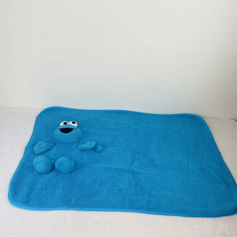 Sesame Street Cookie Monster My Pet Blankie Lovey Baby Blanket Blue 2019 26